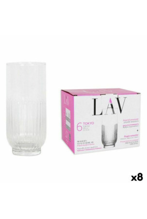 Stiklinių rinkinys LAV 144946 6 Dalys (8 vnt.) (395 ml)