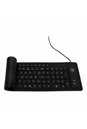 Klaviatūra Mobility Lab ML300559 AZERTY Valcavimo Juoda