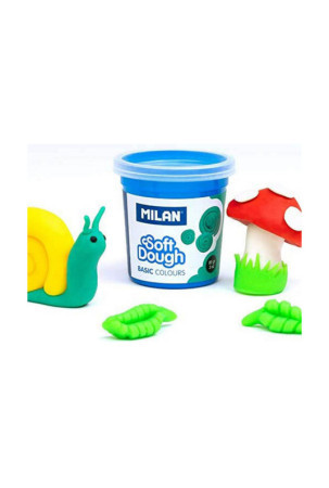 Žaidimas iš plastilino Milan Soft dough 913510B Geltona Mėlyna Spalvotas 85 g Daržovė (10 vnt.)