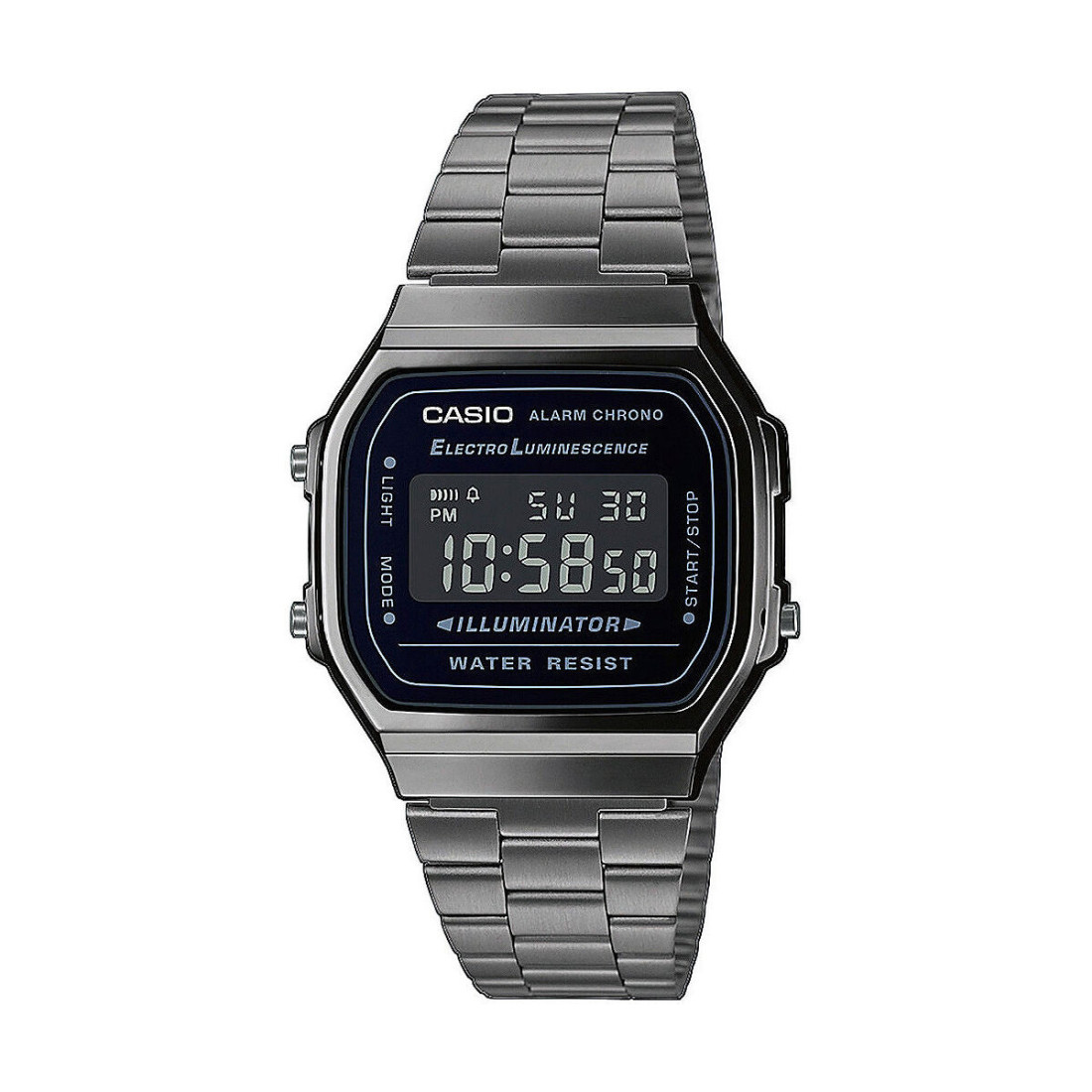 Laikrodis vyrams Casio A168WEGG-1BEF Juoda Sidabras (Ø 36 mm) (Ø 38 mm)