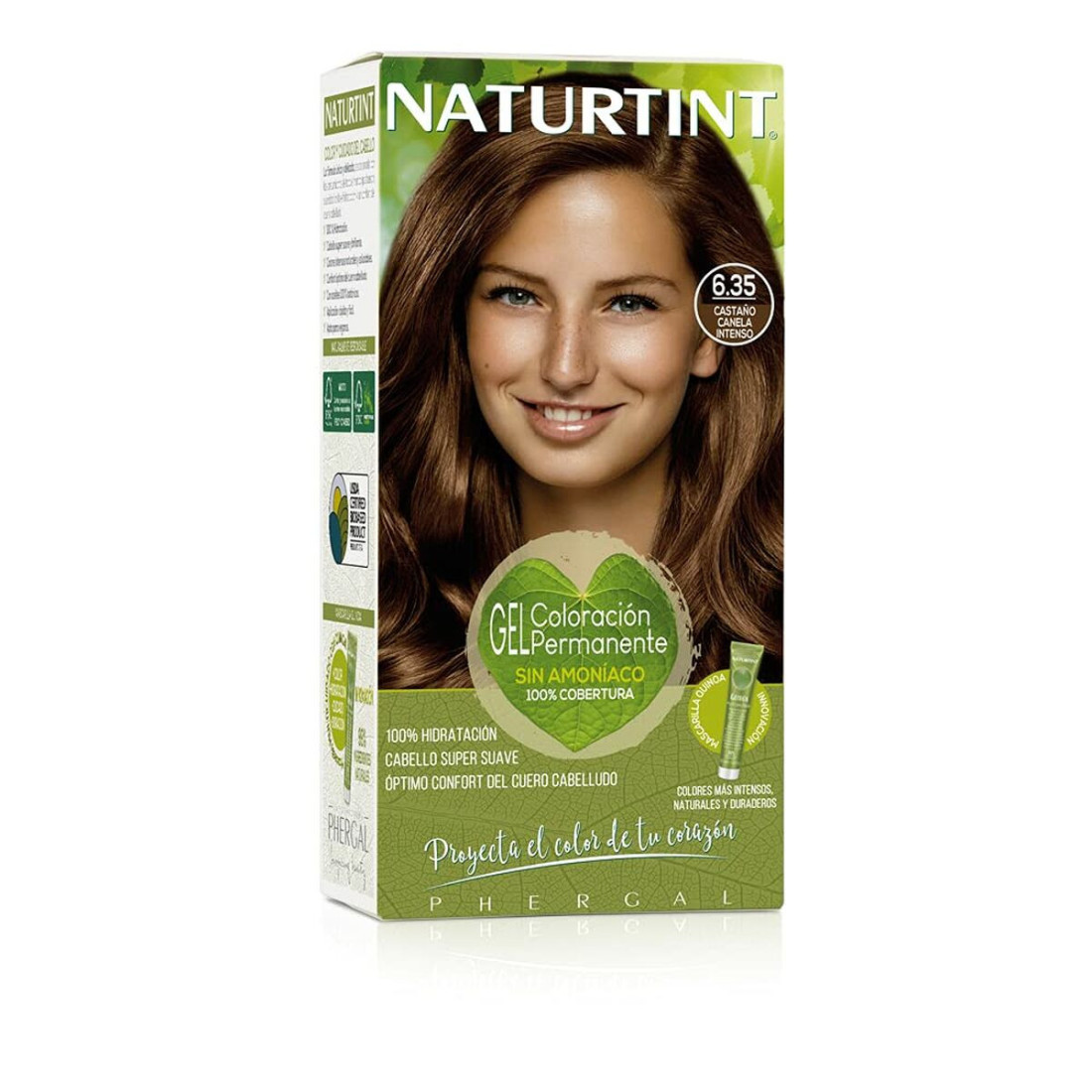 Ilgalaikiai dažai Naturtint Naturtint 6.35 castaño canela intenso Be amoniako (170 ml)