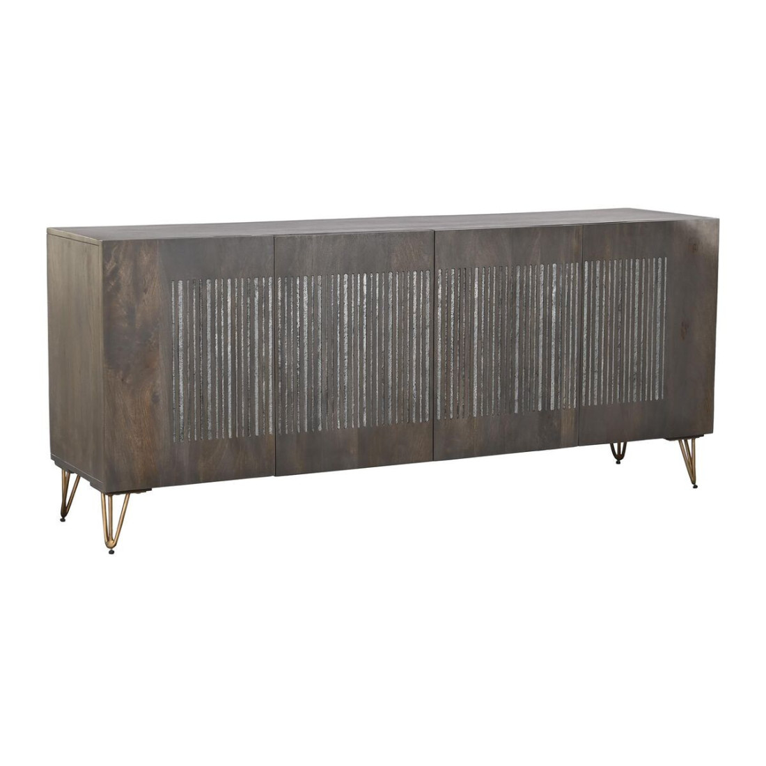 Indauja DKD Home Decor Metalinis Ruda Mango mediena (177 x 45 x 77 cm)