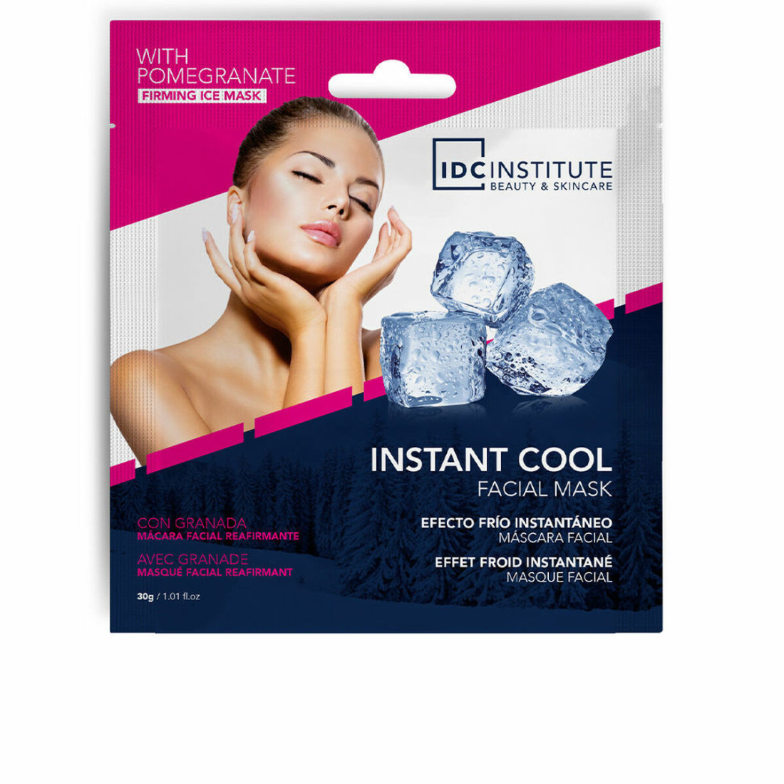 Maitinamasis Veido Kaukė IDC Institute Instant Cool Šaldantis efektas Granatas (30 g)