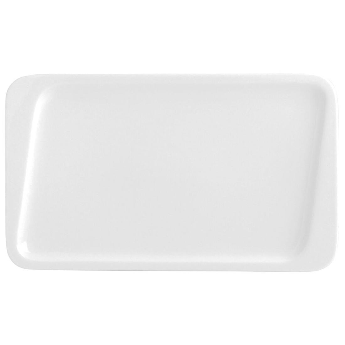 Plokščia lėkštė Quid Chef Keramikinis Balta 30 x 18 cm (6 vnt.) (Pack 6x)