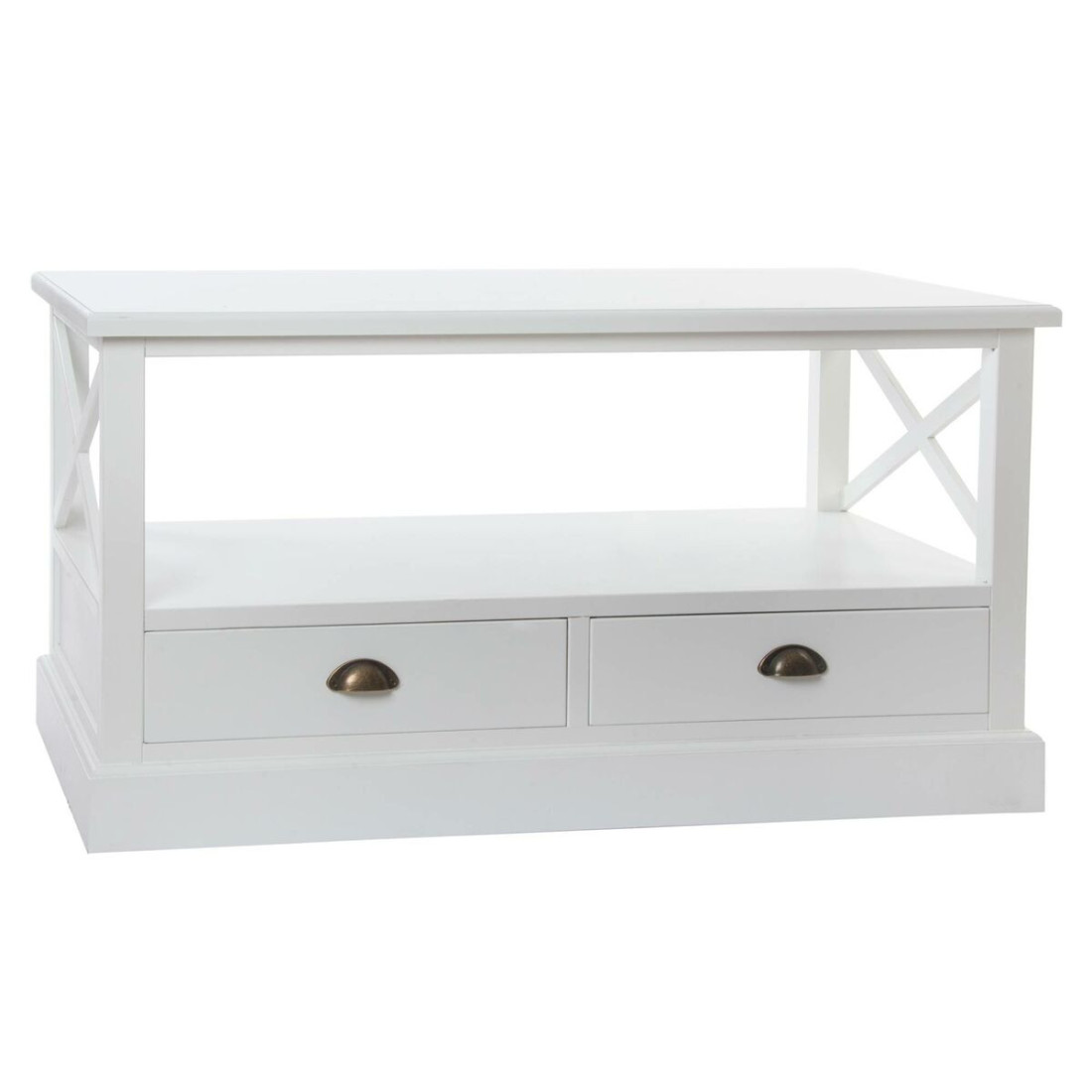 Centrinis stalas DKD Home Decor Balta Medžio (108 x 48 x 56,5 cm)