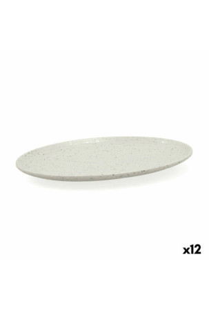 Užkandžių dėklas Bidasoa Ikonic Pilka Plastmasinis Melaminas 20,2 x 14,4 x 1,5 cm (12 vnt.) (Pack 12x)