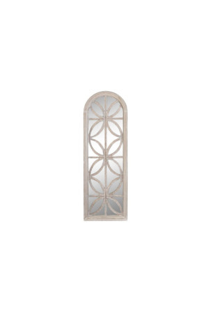 Sieninis veidrodis DKD Home Decor Stiklas Balta Medžio MDF Atskirtas (60 x 2,5 x 180 cm)