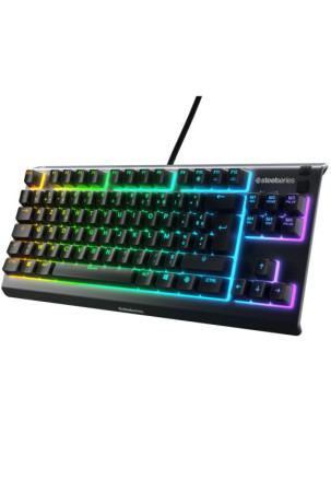 Klaviatūra SteelSeries Apex 3 Žaidimai Juoda Su kabeliu Prancūzų AZERTY AZERTY