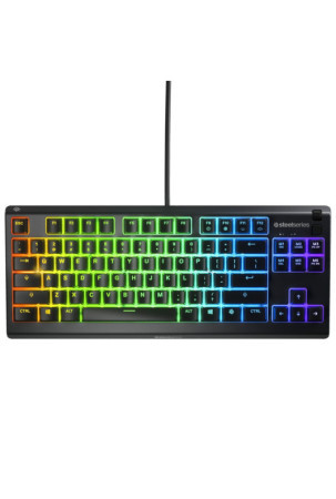 Klaviatūra SteelSeries Apex 3 Žaidimai Juoda Su kabeliu Prancūzų AZERTY AZERTY