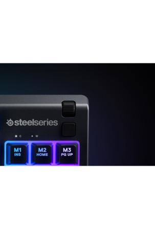 Klaviatūra SteelSeries Apex 3 Žaidimai Juoda Su kabeliu Prancūzų AZERTY AZERTY