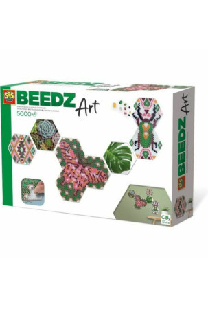 Mozaika SES Creative Beedz Art - Hex tiles Botánica (FR)