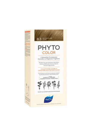 Nuolatinės spalvos dažymo Phyto Paris Color 8.3-light golden blonde 3 Dalys