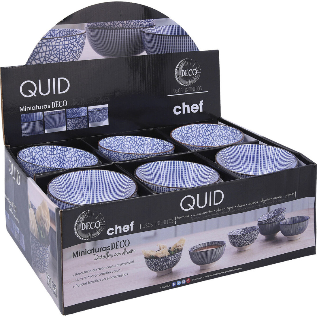 Dubuo Quid Chef Keramikinis Spalvotas (11 cm) (Pack 24x)