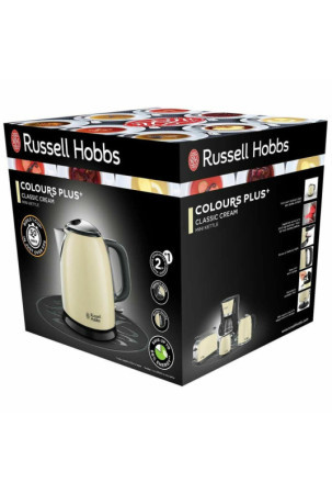 Elektrinis virdulys su LED šviesa Russell Hobbs 24994-70 Kreminė 2400 W (1 L)