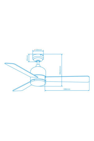 Lubinis ventiliatorius EDM 33987 Savu Sidabras 60 W Ø 115 cm