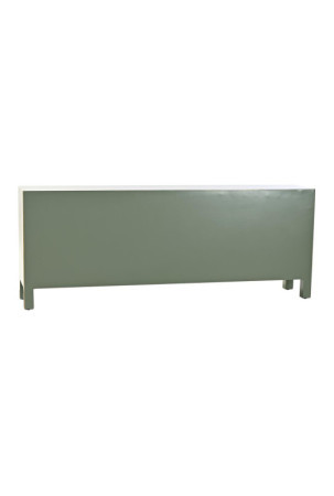 Televizoriaus baldai DKD Home Decor Balta Juoda Žalia Auksinis Metalinis Eglė Medžio MDF 130 x 26 x 51 cm