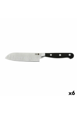 Santoku peilis Quid Professional Inox Chef Black Juoda Metalinis (13 cm) (Pack 10x)