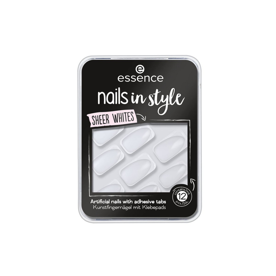 Dirbtiniai nagai Essence Nails In Style 11-sheer whites 12 vnt.