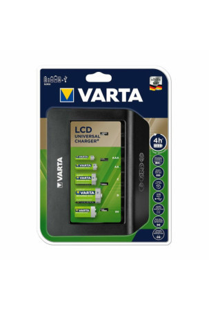 Akumuliatoriaus įkroviklis Varta LCD Universal Charger+ Tipas C Tipas D 1600 mAh 100-240 V