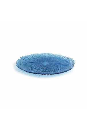 Plokščia lėkštė Quid Mar de Viento Mėlyna stiklas (Ø 28 cm) (Pack 6x)