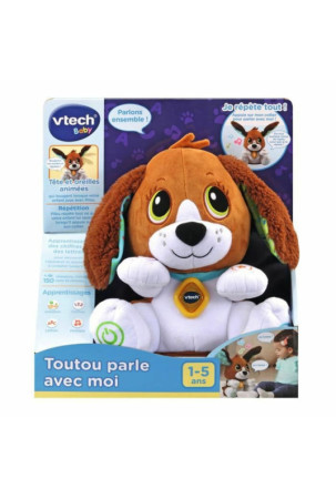 Pliušinis žaislas, leidžiantis garsus Vtech Baby Doggie Talks With Me FR Spalvotas (1 Dalys)