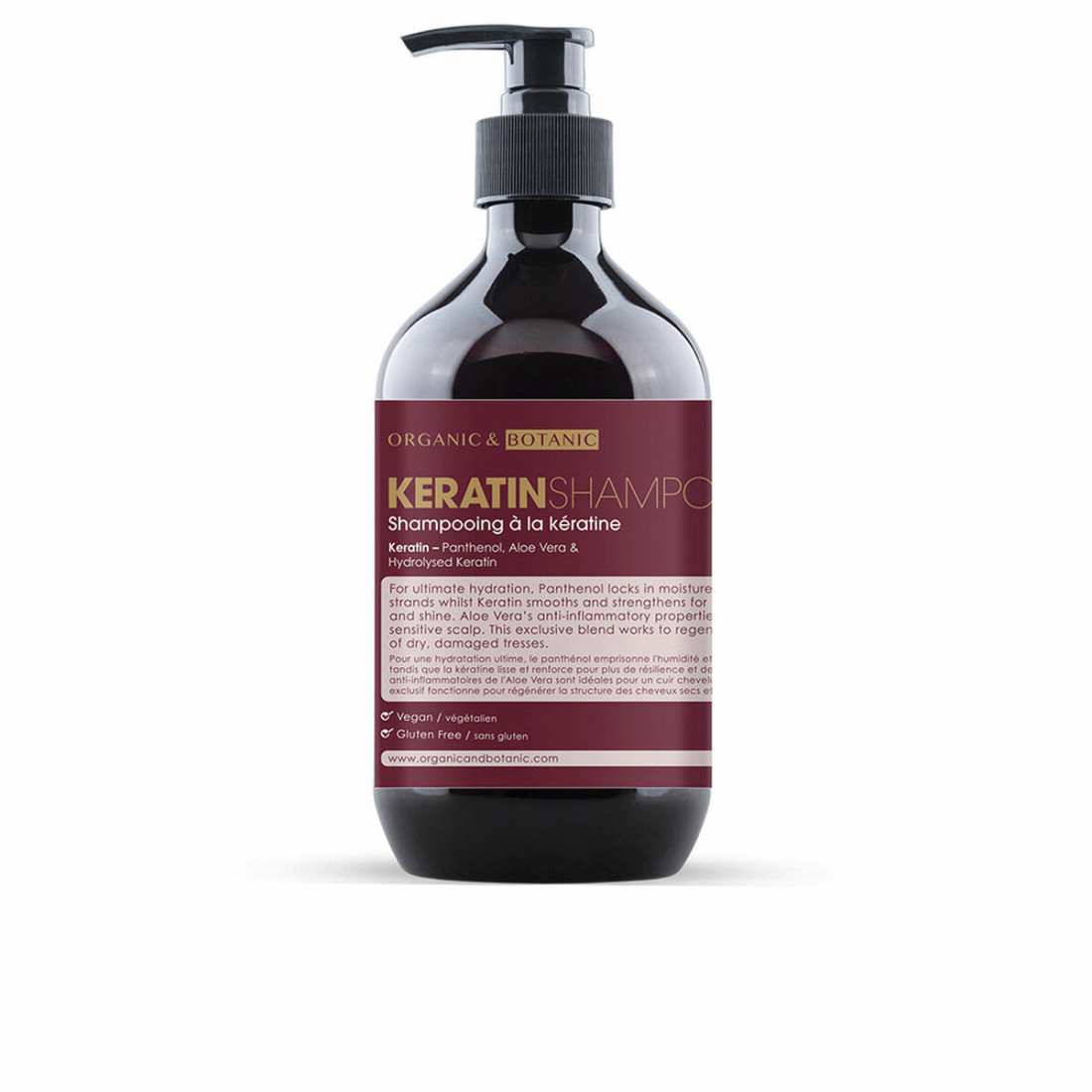 Šampūnas Organic & Botanic Keratin (500 ml)