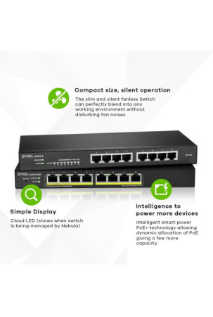 Komutatorius ZyXEL GS1915-8EP-EU0101F