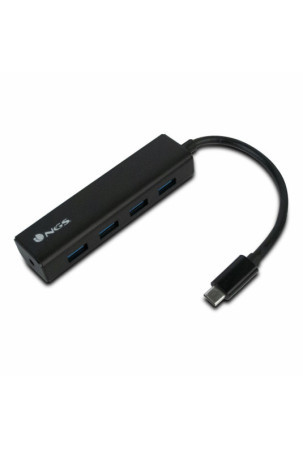 4 lizdų USB šakotuvas NGS NGS-HUB-0054 Juoda 5 Gbps