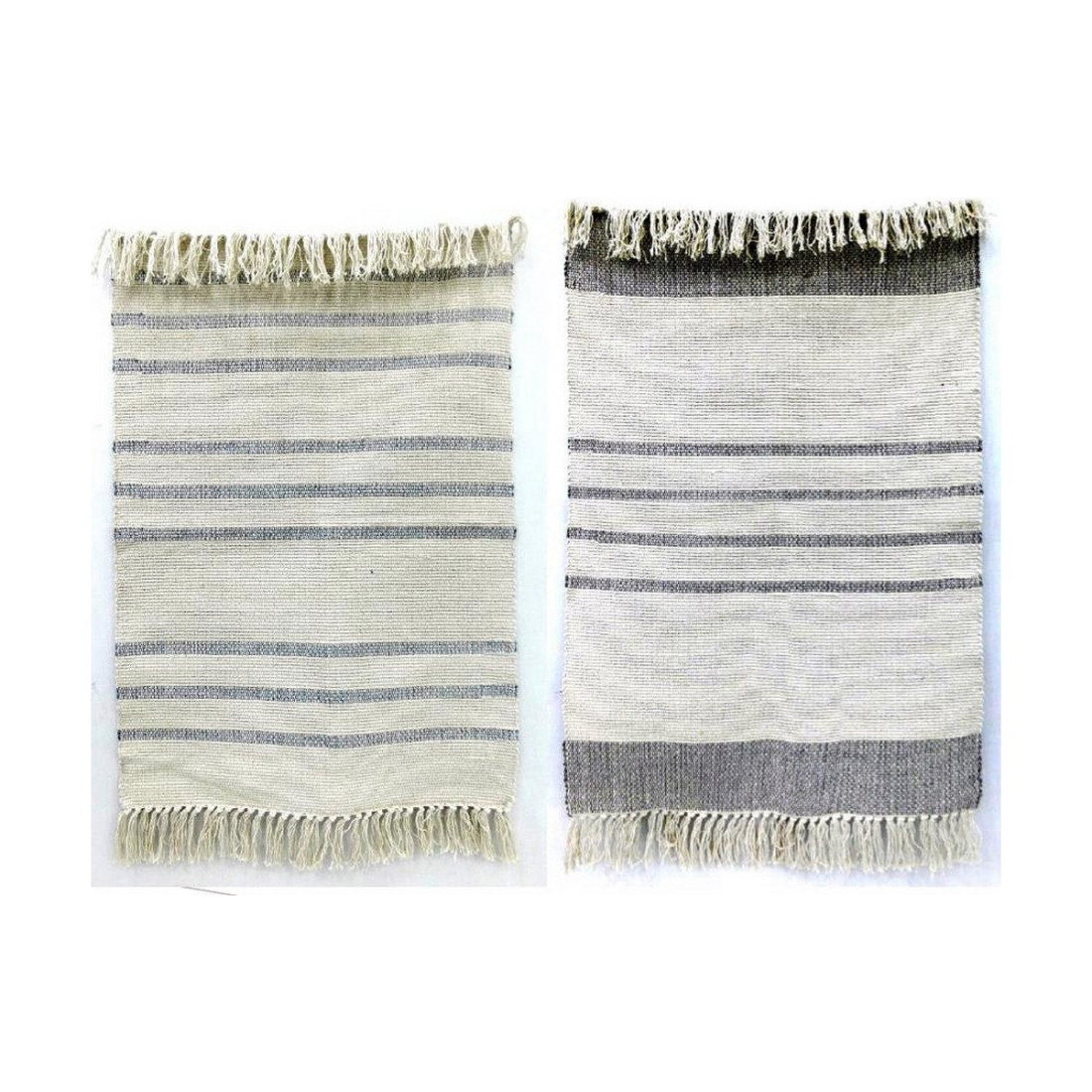 Kilimas DKD Home Decor 160 x 230 x 0,75 cm Pilka Poliesteris Balta Kutai Boho (2 vnt.)