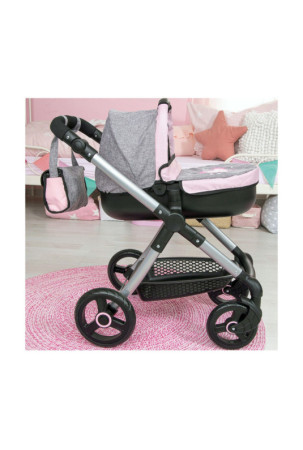 Lėlių vežimėlis Reig Stule Pram Pilka 63 cm