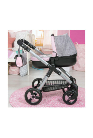 Lėlių vežimėlis Reig Stule Pram Pilka 63 cm