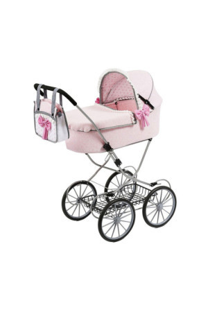 Lėlių vežimėlis Reig Dolls Pram Rožinė 64 cm