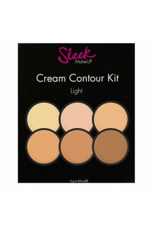 Paletė Sleek Cream Contour Kit Kosmetinis pieštukas Makiažas Light