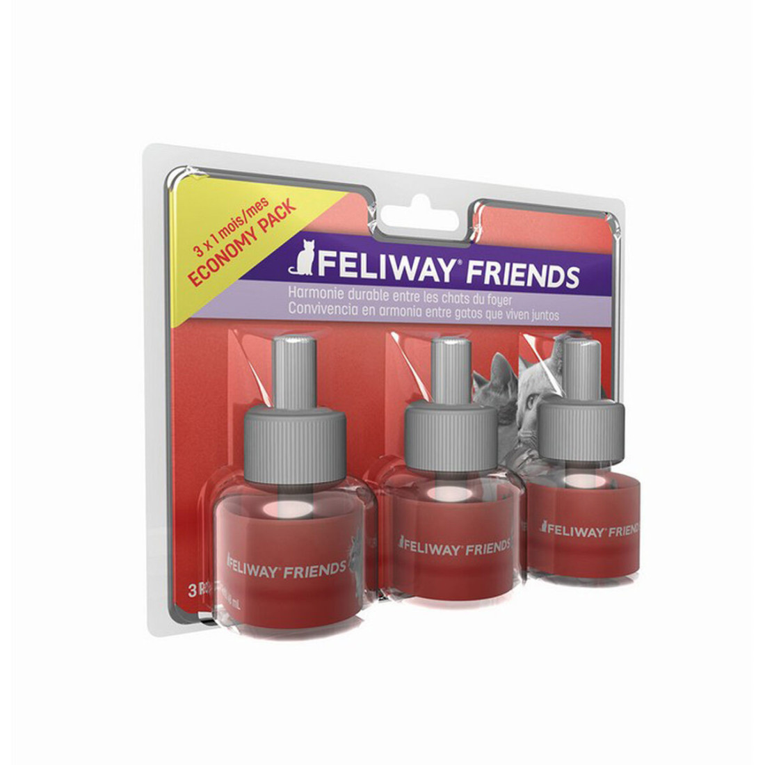 Kvapų pašalinimo priemonė Ceva Friends Katė 3 x 48 ml