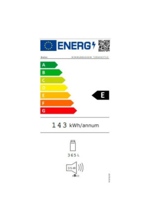 Šaldytuvas BEKO B3RMLNE444HXB Pilka (185 x 60 cm)