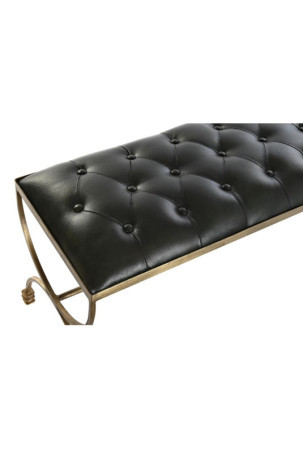 Foot-of-bed Bench DKD Home Decor 90 x 38 x 52 cm Auksinis Metalinis Žalia Metalizuotas