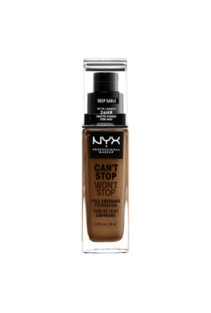 Kremas-makiažo pagrindas NYX Can't Stop Won't Stop Deep Sable (30 ml)