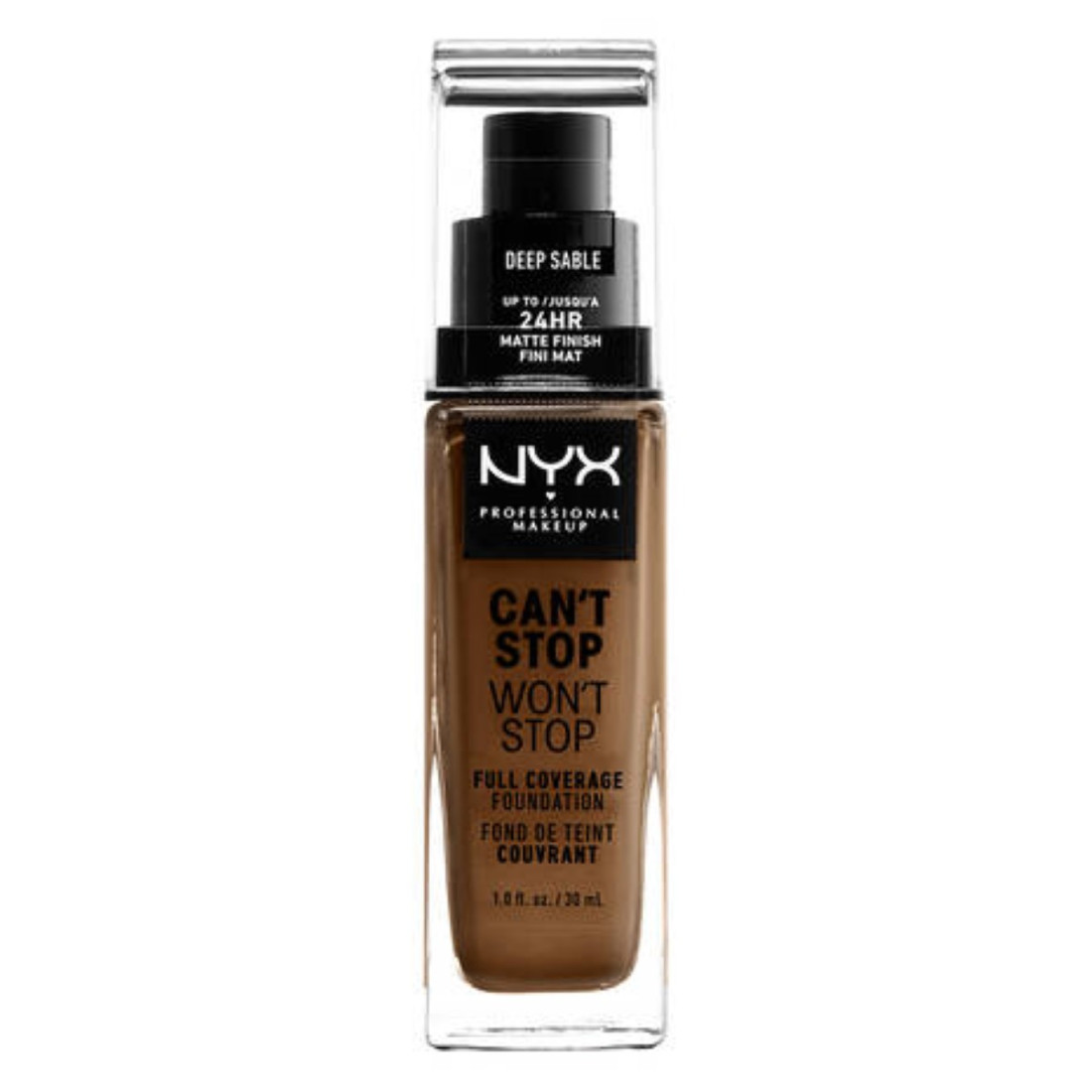 Kremas-makiažo pagrindas NYX Can't Stop Won't Stop Deep Sable (30 ml)