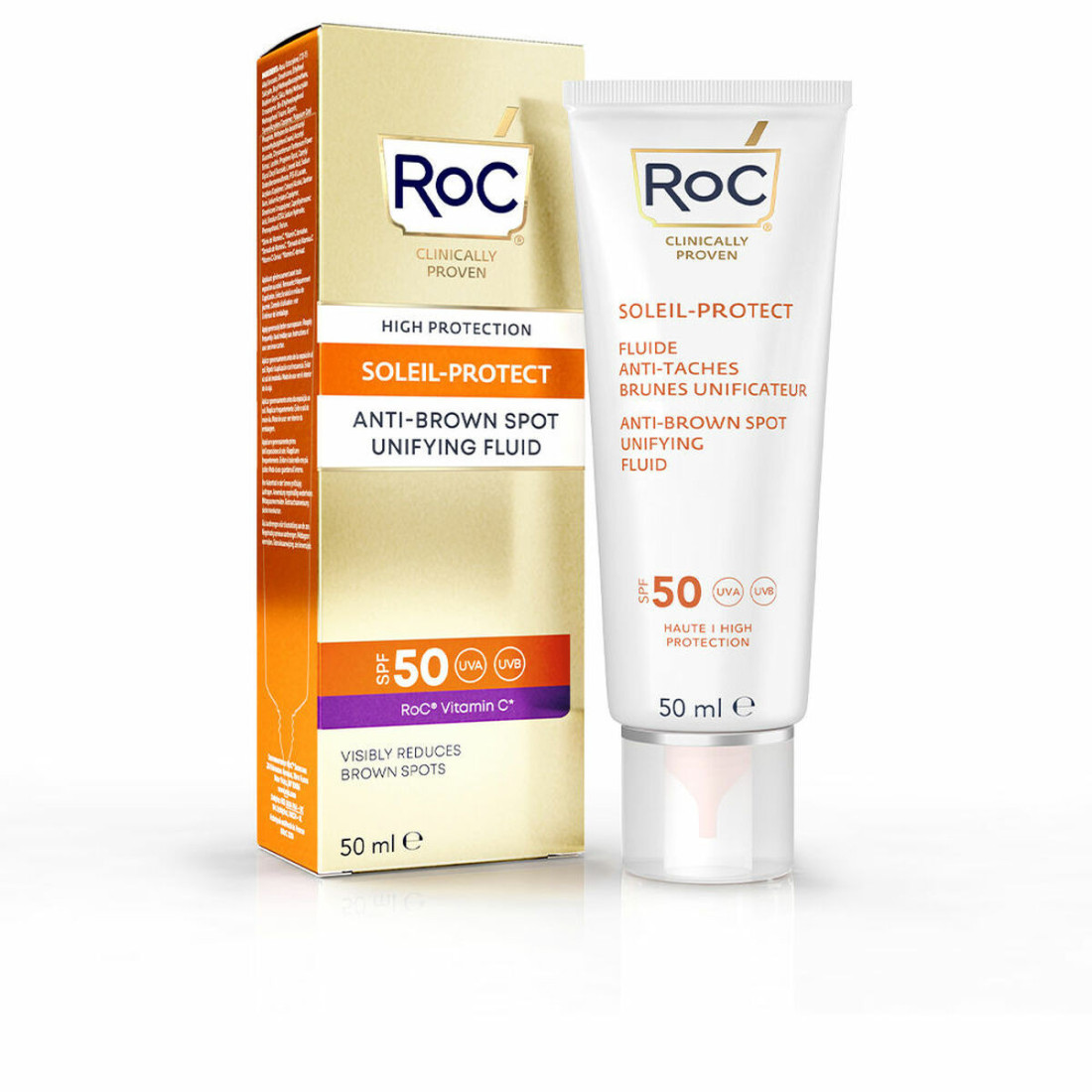 Kremas nuo saulės Roc Gydymas nuo rudų dėmių SPF 50 (50 ml)