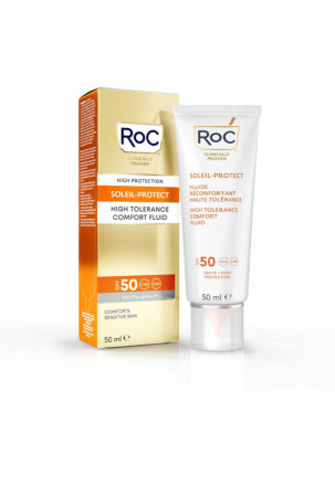 Kremas nuo saulės Roc High Tolerance Jautri oda SPF 50 (50 ml)