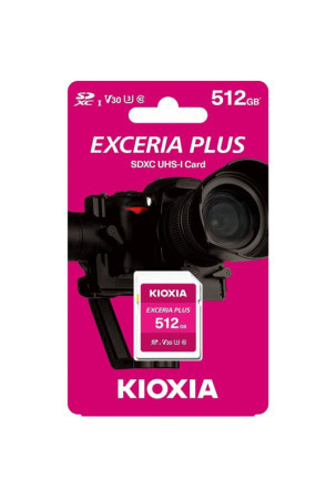 Mikro SD atminties kortelė su adapteriu Kioxia PLUS UHS-I C10 R98 512 GB