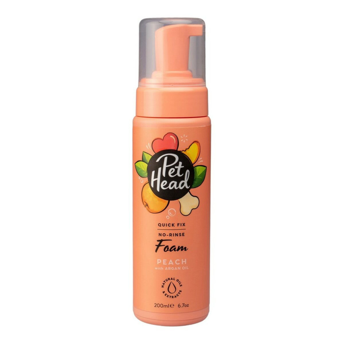 Valančios putos Pet Head Quick Fix Šuo Persikas (200 ml)