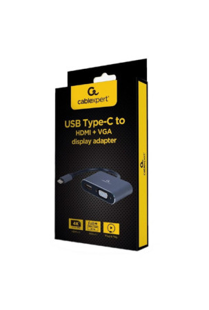 USB – VGA/HDMI adapteris GEMBIRD A-USB3C-HDMIVGA-01