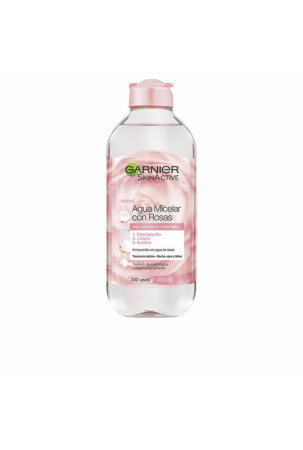 Makiažo valiklis Micellar vanduo Garnier Skinactive Agua Rosas Rožių vanduo 400 ml