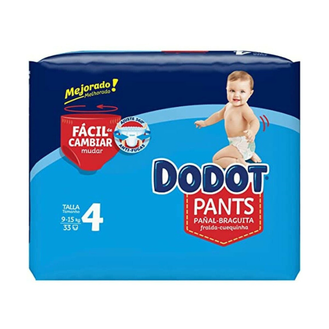 Vienkartinės sauskelnės Dodot Dodot Pants 9-15 kg 33 vnt.