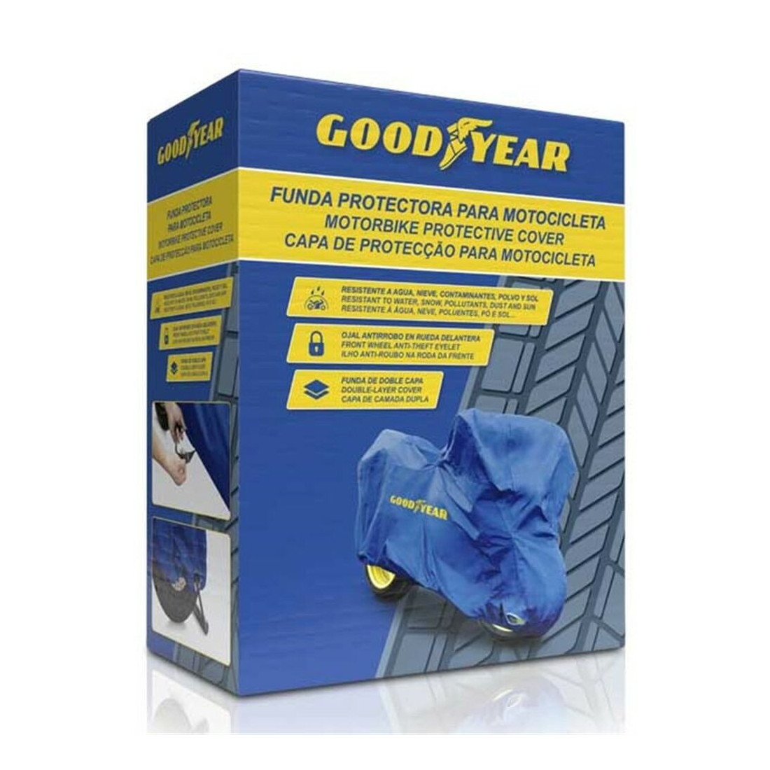 Motociklo dangtis Goodyear GOD7023 XXL Mėlyna