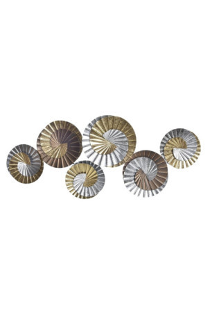 Sienų dekoracija DKD Home Decor Metalinis Spalvotas Rytietiškas Spiralės (104 x 4,5 x 43 cm)