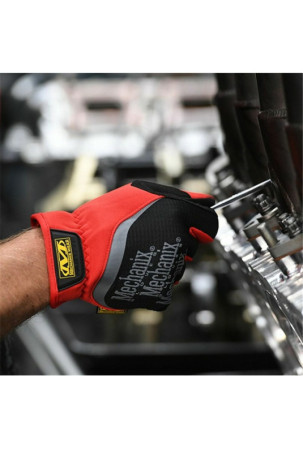 Mechanic's Gloves Fast Fit Raudona (Dydis M)