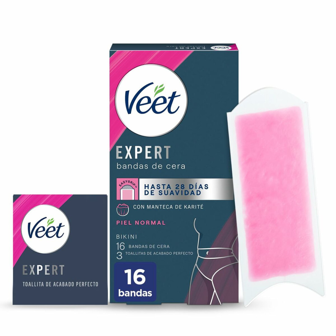 Depiliacinės juostelės kūnui Veet Expert Bikini (16 vnt.)