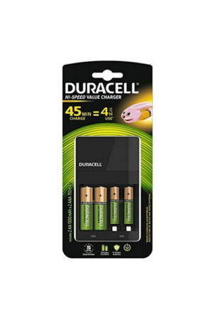 Įkroviklis + įkraunamos baterijos DURACELL CEF14 2 x AA + 2 x AAA HR06/HR03 1300 mAh (1 vnt.)